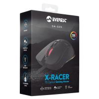 EVEREST SM-G05 X-RACER Usb Siyah 6400dpi RGB Ledli Gaming Oyuncu Mouse